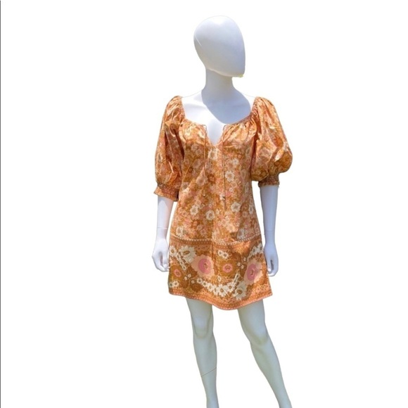 💋NWT SPELL & The Gypsy Collective Anne BoHo 70’s Tunic Dress - Picture 4 of 16